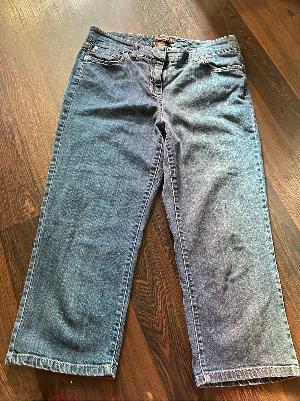 Dana Buchman Women's Straight-Leg Jeans - Medium Blue Wash